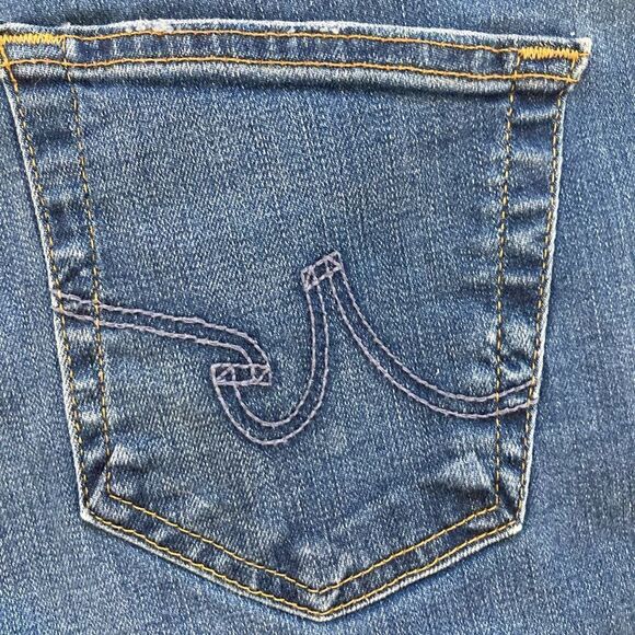 AG Adriano Goldschmeid The Stilt Cigarette Leg Distressed Destroyed Jeans - Picture 8 of 11